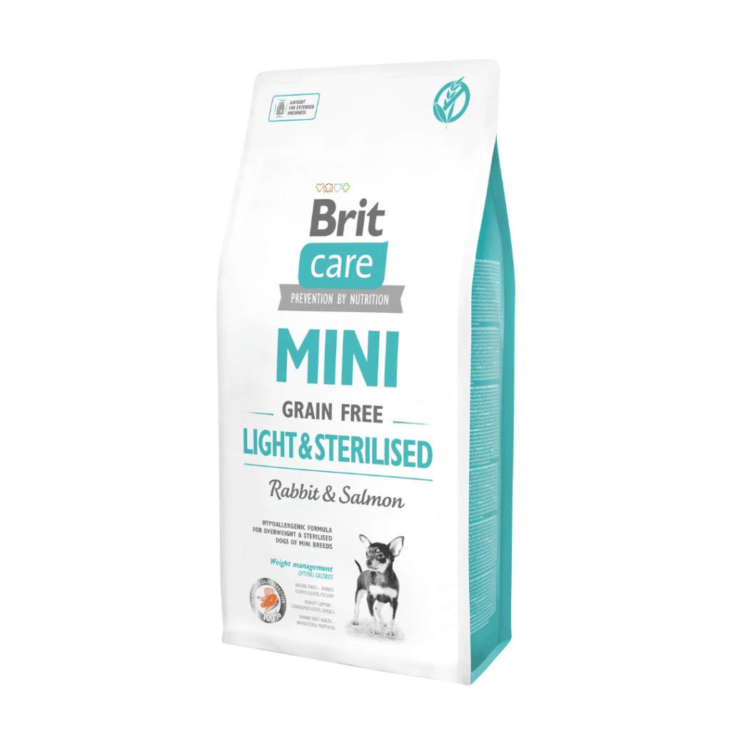 Brit Care Mini Grain Free Light & Esterilizados de Conejo y Salmón