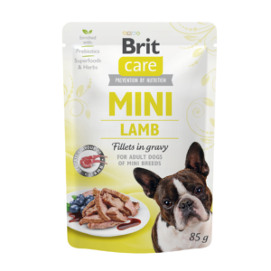 brit care comida humeda de cordero para perros mini