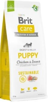 Brit Care Dog Sostenible Puppy Digestive and Relax Pollo e Insecto