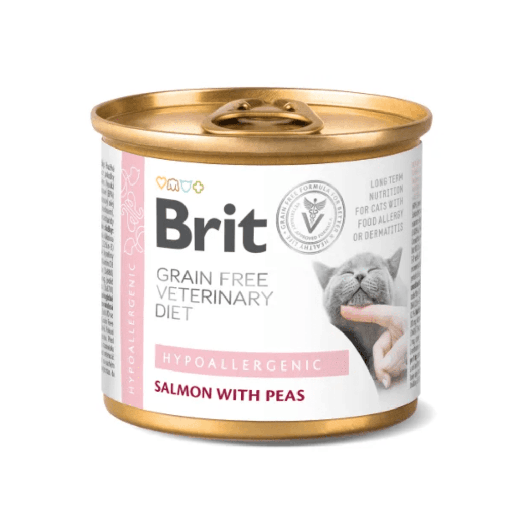 Brit GF Veterinary Diet Gato Latas Hipoalergénicas 6*200 g