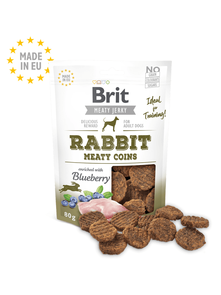 756 Brit Jerky Snack Conejo Meaty coins