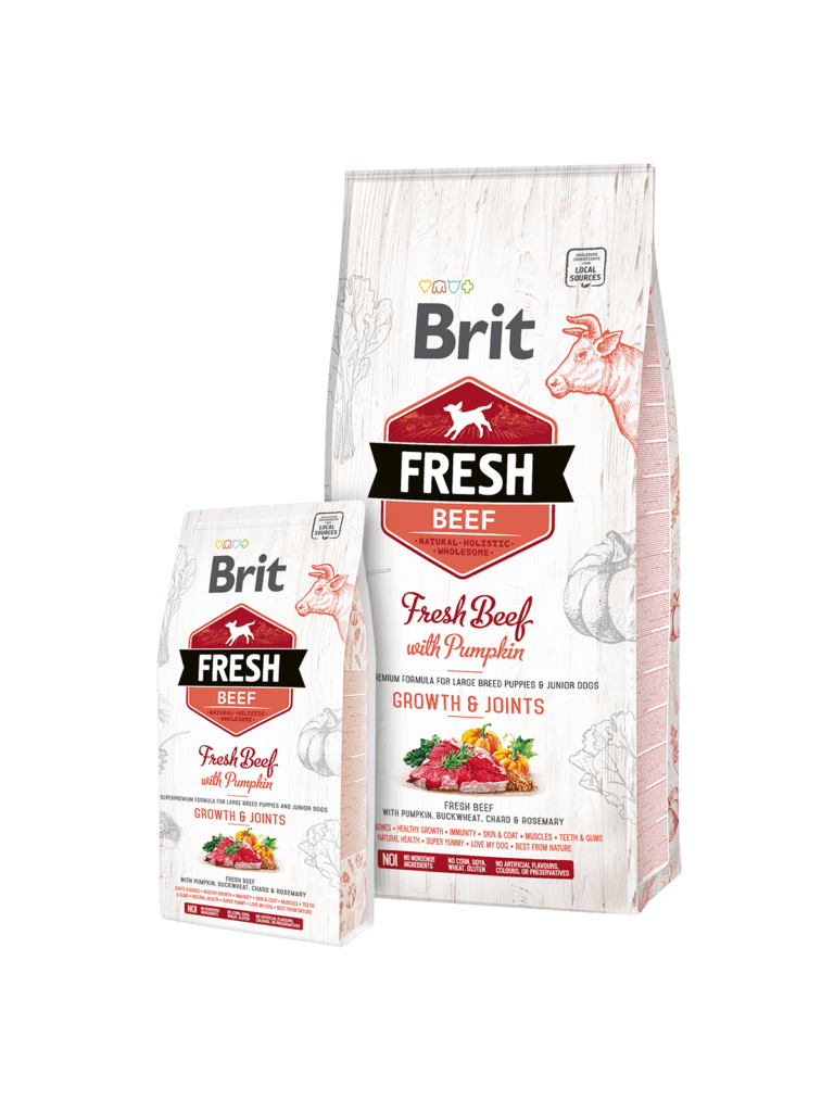 Brit Fresh carne de Ternera con calabaza PUPPY LARGE