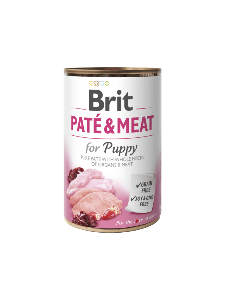 Brit PATE & MEAT PUPPY Pollo con pavo 400gr o 800gr