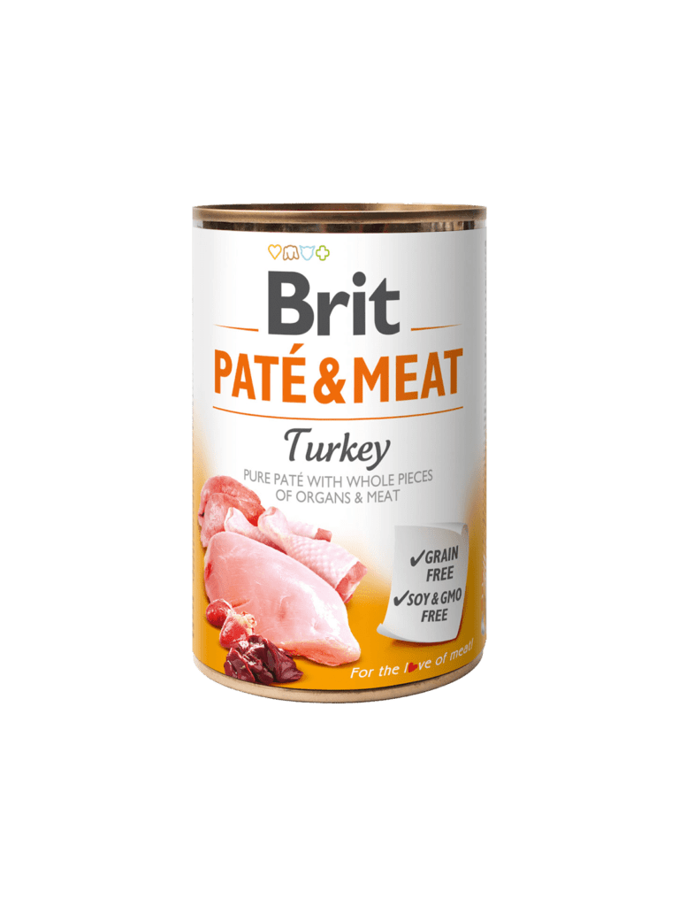 Brit PATE & MEAT lata de pavo 400gr o 800gr