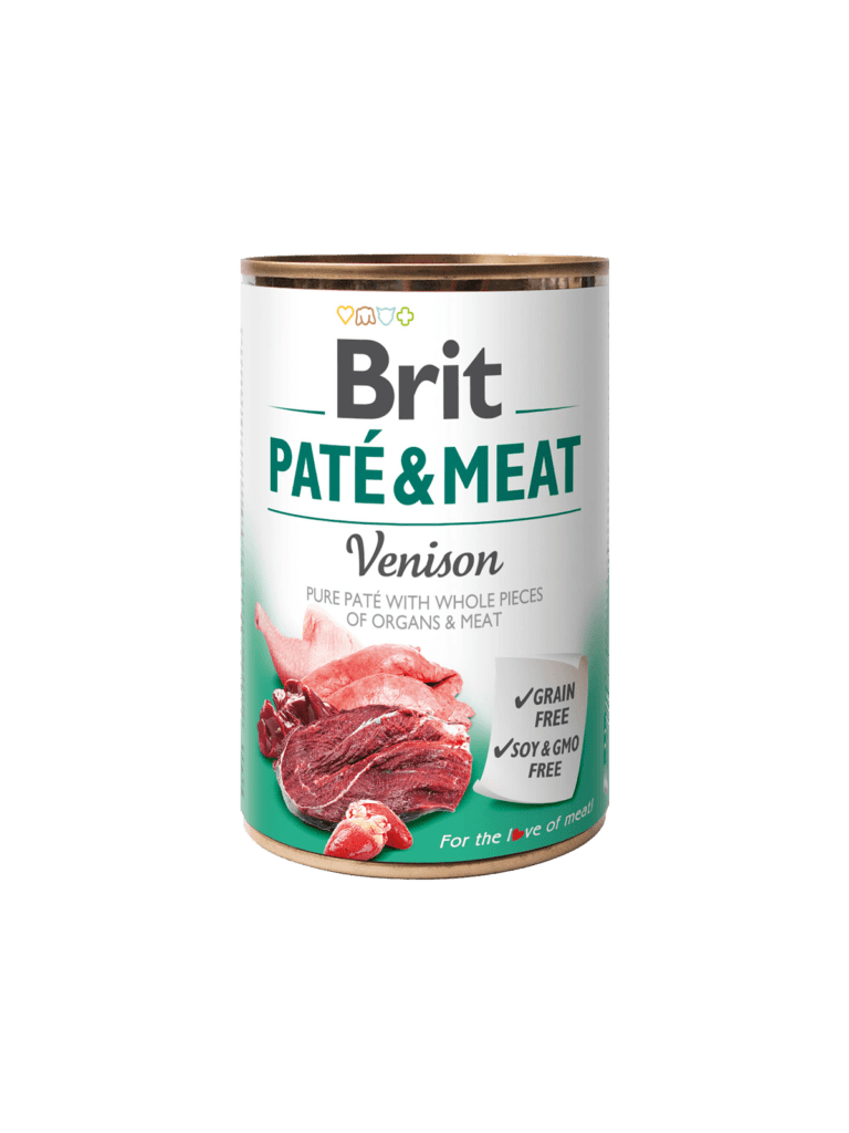 Brit PATE & MEAT lata de venado y paté 400gr o 800gr