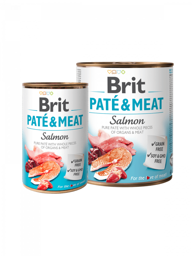 Brit PATE & MEAT lata de salmón y paté 400gr o 800gr