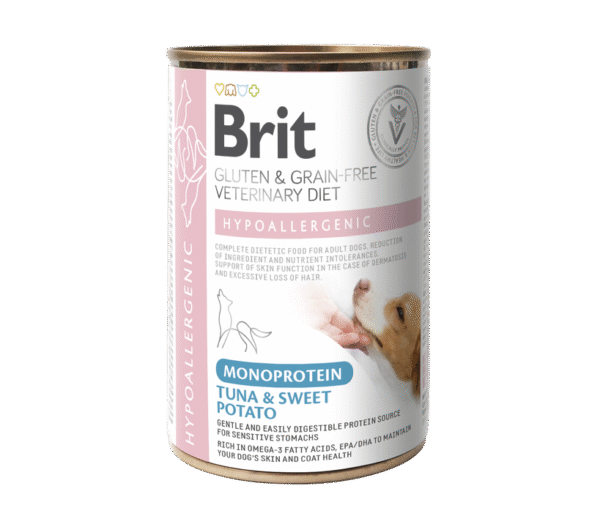 Brit care dog Hypoallergenic mono protein atun y boniato