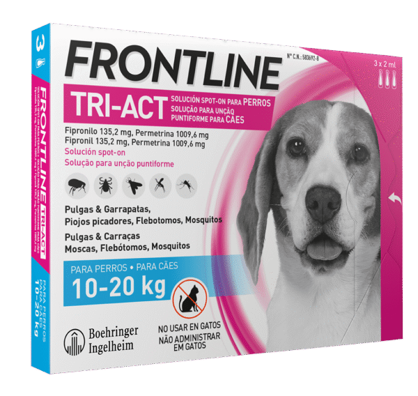 Frontline 3 Pipetas para 10 a 20kg