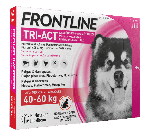 FRONTLINE TRI-ACT 40-60KG 3 PIPETAS