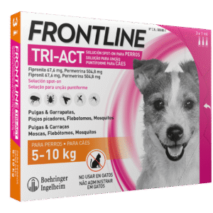 Frontline Tri Act 3 Pipetas para 5 a 10kg